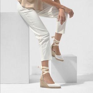 Castaner espadrilles size 40 white 9cm heel new!